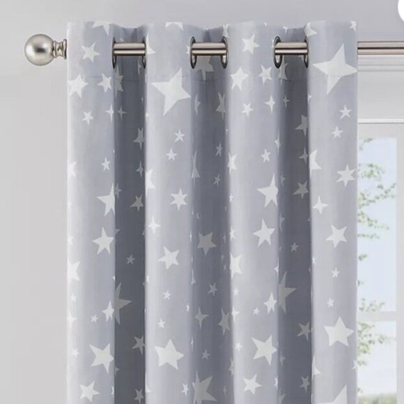 Marmalade Twinkle 108” Grommet 100% Blackout Window Curtain Panel (Single) - Picture 3 of 4